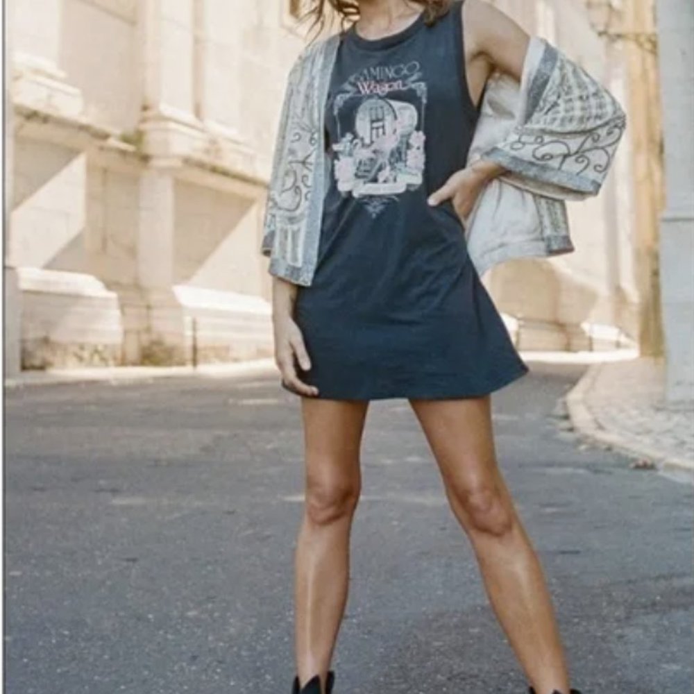 Spell Flamingo Wagon Tank Dress Size Extra Small (XS)